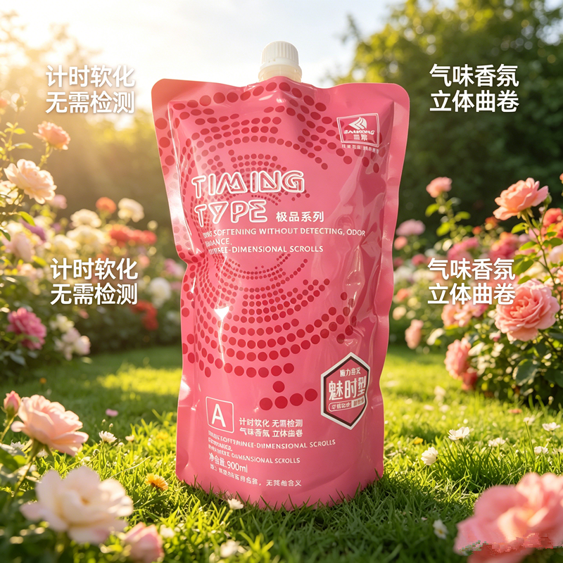 理发店三荣热塑烫发膏（卷发）900mlA剂计时软化无需检测气味发廊