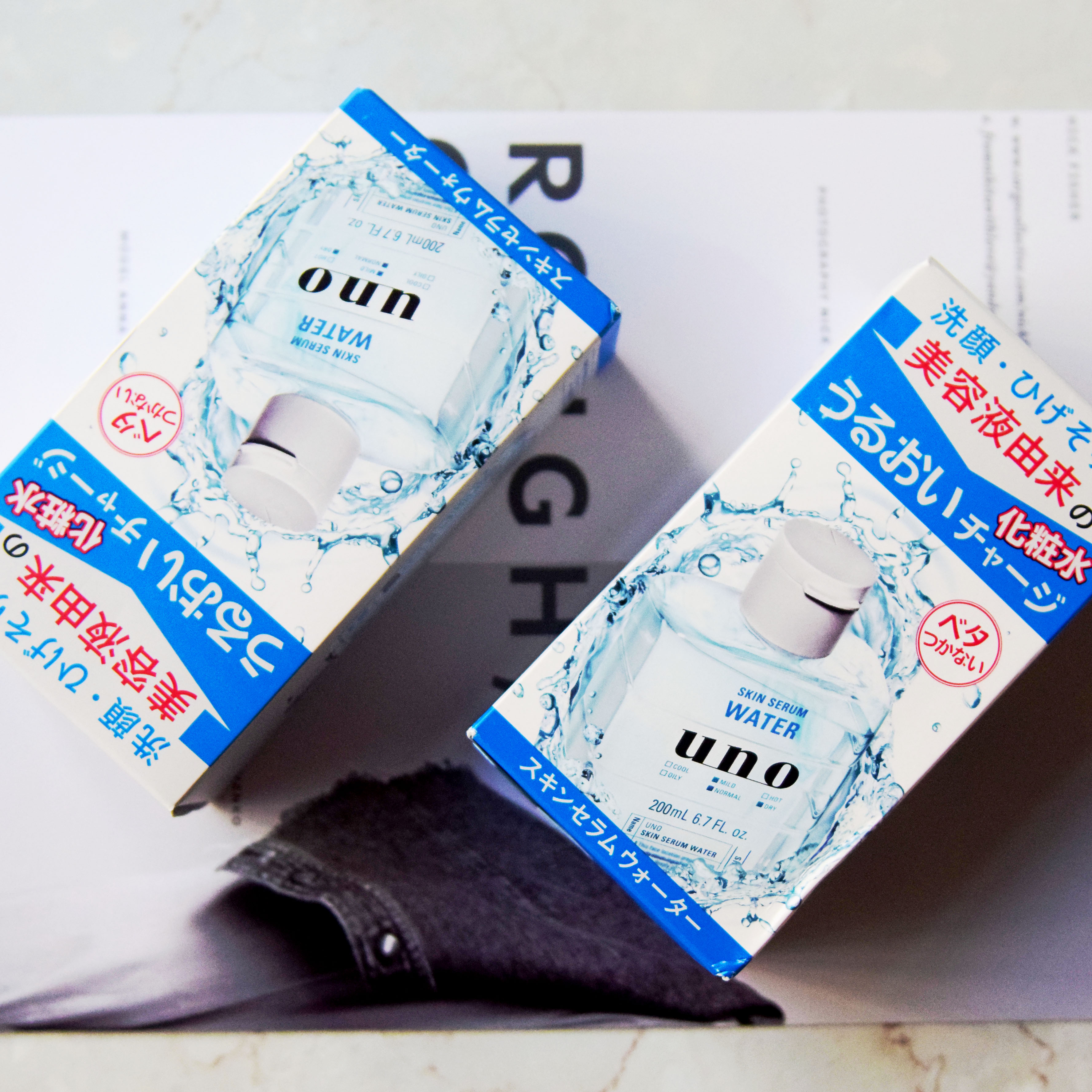 日本吾诺uno男士爽肤水玻尿酸补控油收缩毛孔清爽须后化妆水*2瓶