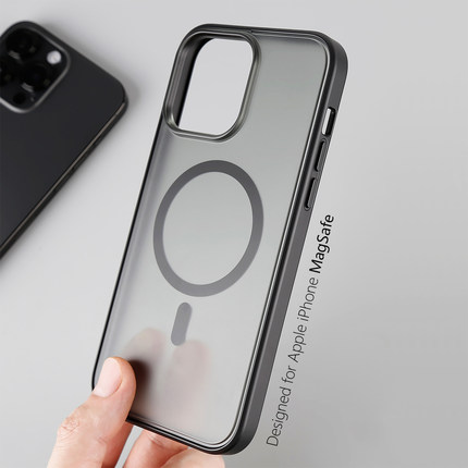 适用苹果16ProMax磁吸手机壳MagSafe充电iPhone15磨砂套Plus防摔新款iPhone13手机壳14ProMax保护套iP15Plus