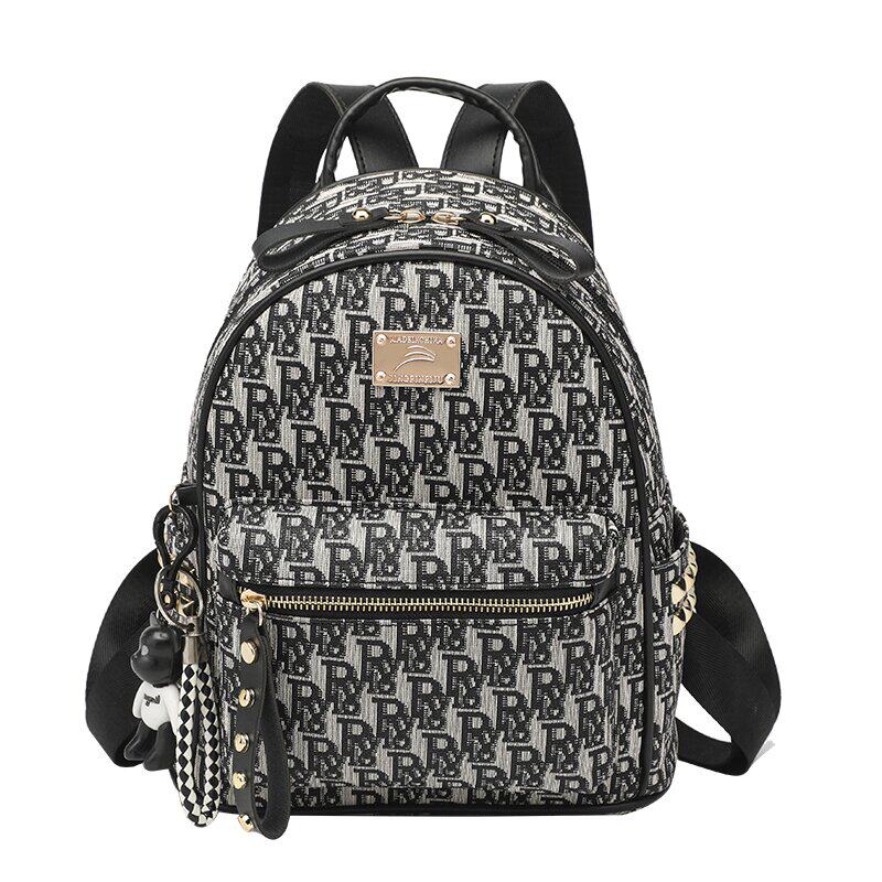 BACKPACK WOMENS SMALL BAG SUMMER 2024 NEW FASHION VERSATILE CASUAL STUDENT SCHOOLBAG SOFT LEATHER 2023 BACKPACK WOMENS BACKPACK