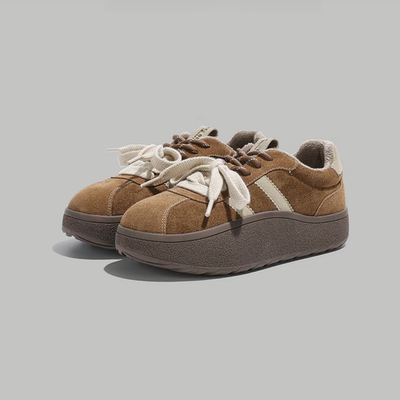 爆款复古德训鞋女2025新款棉鞋子