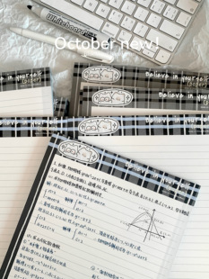 pupuhome横线【天才小猫】英伦学院风拍纸本双面印刷厚实韩风学习