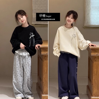 Jasper女童磨毛卫衣韩版宽松上衣
