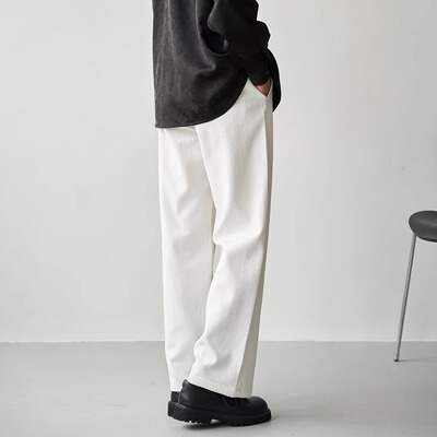 Liberty Kostume 长裤情侣阔腿宽松休闲裤直筒国潮流肌理男