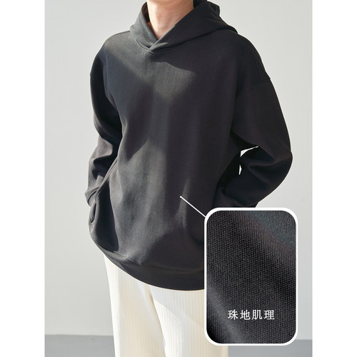 Liberty Kostume 秋冬宽松情侣休闲连帽卫衣男士加绒厚重磅美