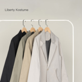 Liberty 宽松潮流风衣大衣男 复古日系韩版 Kostume 秋冬休闲西装