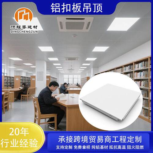 集成铝扣板吊顶工装乐思龙铝扣板加油站图书馆天花铝扣板跨境定制