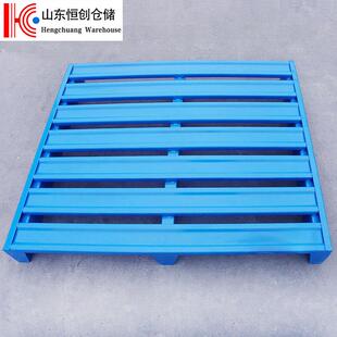 厂家制定钢托盘两面进叉托盘货架卡板叉车重型铁托盘恒创金属