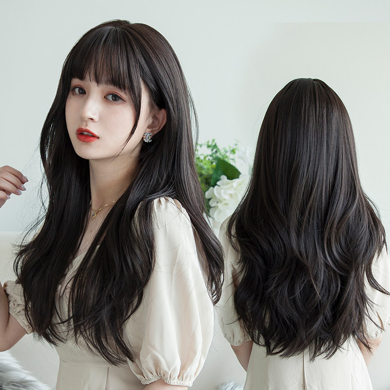 假发女全头套式大波浪长发假发套黑色长卷发假头发中长款卷发发型