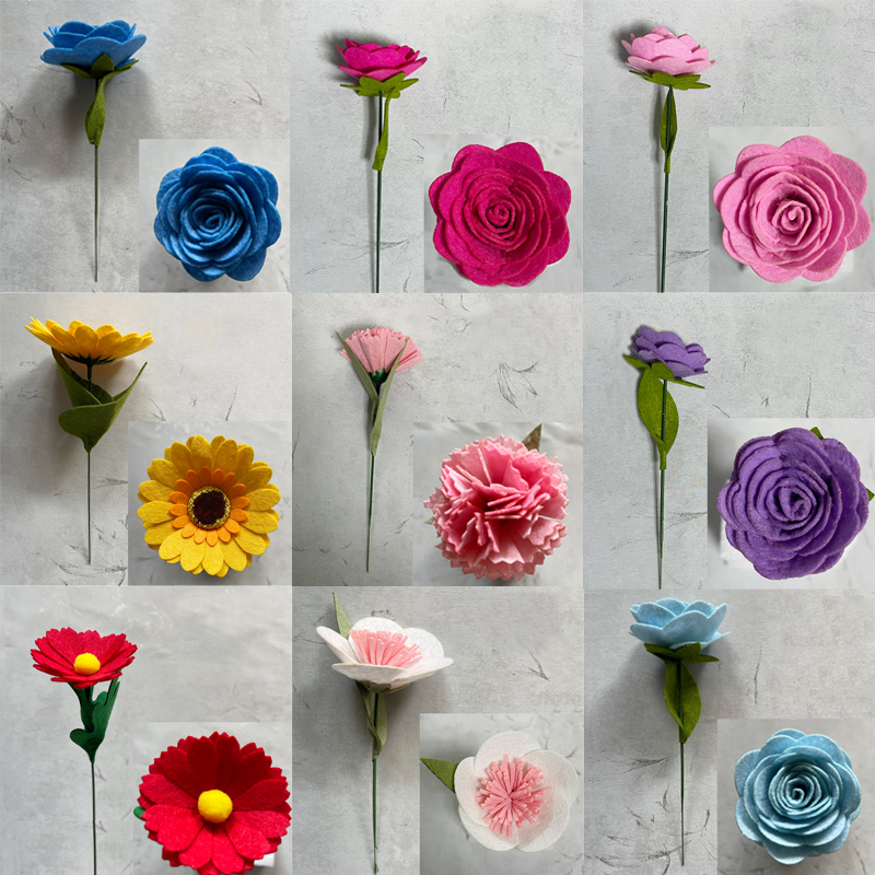 不织布手工花卉成品母亲节礼物