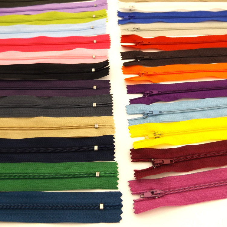 19元包邮 糖果拉链不织布手工diy材料 拉锁12色19CM尼龙拉链抱枕