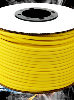 环保ROHS黄色线号管内齿号码管打字套管穿线管0.5-25平方足米耐油