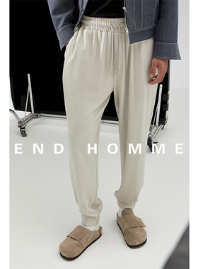 卫裤男潮牌秋季新品美式亲肤高弹双面绒宽松运动裤子束脚休闲长裤