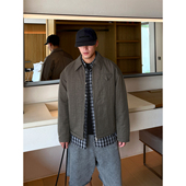 翻领3M高效暖棉衣外套男 褶皱肌理感高密防水 宽松短款 秋冬新夹克