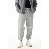 加厚裤 秋季 子潮 男潮牌高端灰色运动裤 休闲裤 澳棉460g美式 束脚卫裤