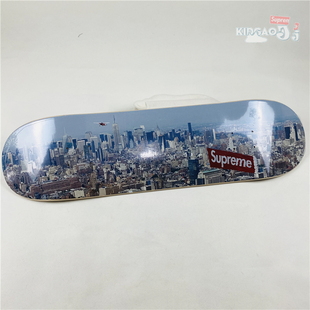 现货Supreme Skateboard纽约大都会天空风景滑板bogo Aerial 20fw