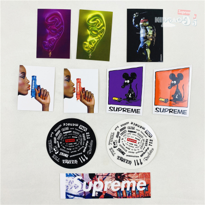 现货supreme21ss手枪贴纸