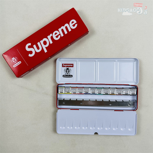 现货Supreme 22FWSchminckeWatercolorSet史明克12色水彩颜料套装