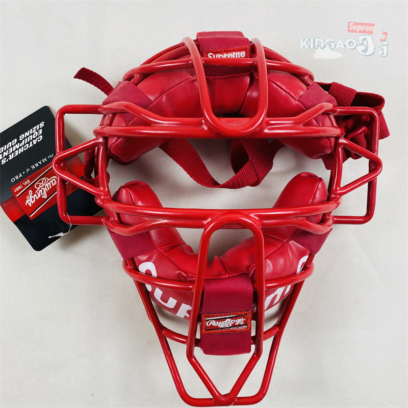 现货 Supreme 18ss Rawlings Catcher's Mask 联名 棒球头盔 面具