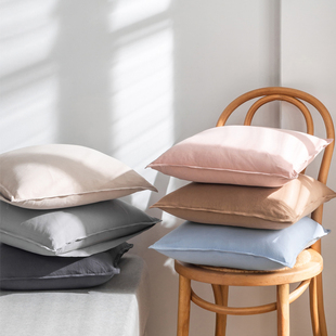 无印良品日式 棉麻抱枕套纯棉家用沙发汽车枕套全棉布靠枕套罩含芯