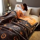 被子单人宿舍春秋休闲毯 绒毯冬季 无印良品双层毛毯加厚盖毯四季 款