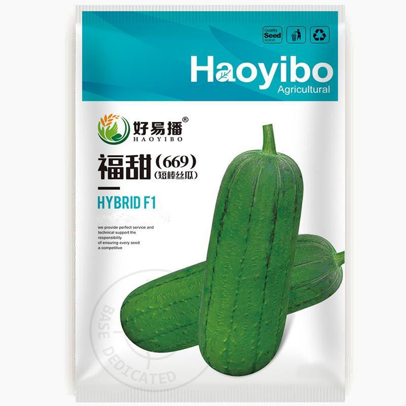 早熟短丝瓜种子硬度好耐运春季秋季福甜台湾肉丝瓜超圆帅蔬菜种孑