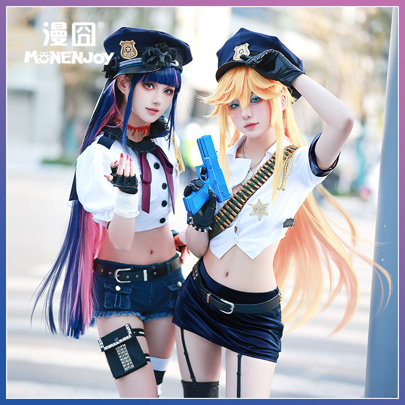 【漫囧】吊带袜天使cos服 潘迪史朵巾警官制服 cosplay服装 现货