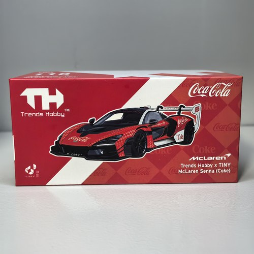 Trends Hobby  TINY微影 迈凯伦塞纳 可口可乐联名 1/64 合金车模