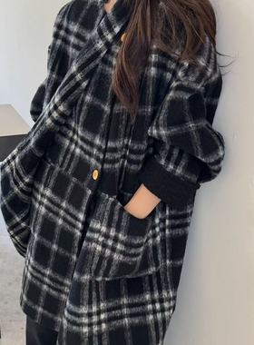 TOO家-简约高级感两面穿羊毛外套(配帽子)(含5羊驼毛)250903885M