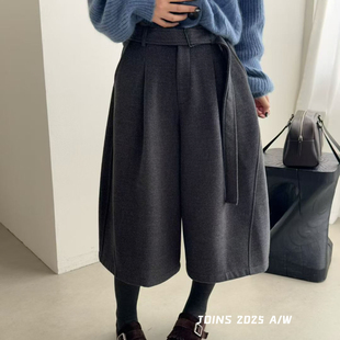 JOINS-七分裤冬季气质气球裤灯笼裤休闲裤(配腰带)7177e