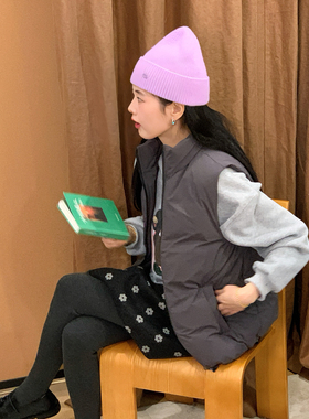 Vaoom-韩系秋冬氛围感超显瘦叠穿保暖羽绒马甲V121