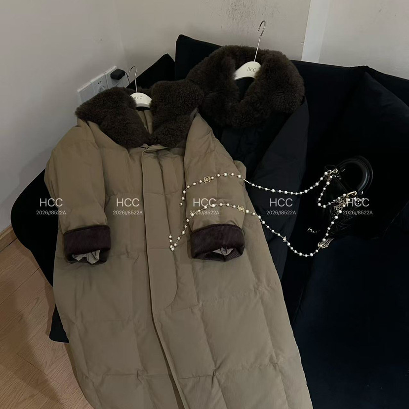 HCC-复古风山羊绒毛绒鹅绒长款保暖羽绒服外套2-930,女装/女士精品,羽绒服,淘宝优惠券,粉丝福利购,淘宝优惠卷