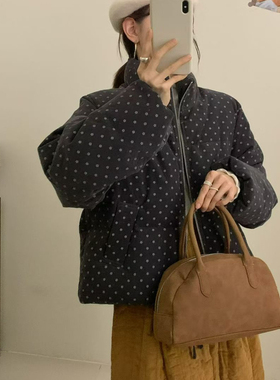 买手严选-泡菜馆-法式小花图案宽松保暖羽绒服外套YS1-88705-2