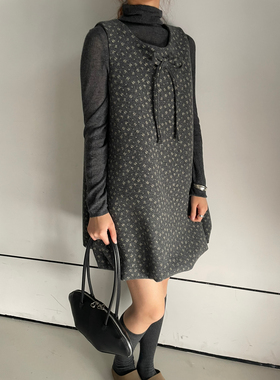 Vêtlle-春上新爆款小碎花花苞背心连衣裙（含30羊毛）8835