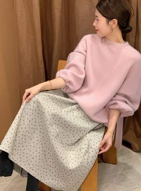 Vaoom-温柔风系领蝙蝠袖设计羊毛保暖毛衣（含9.3绵羊毛）K1597