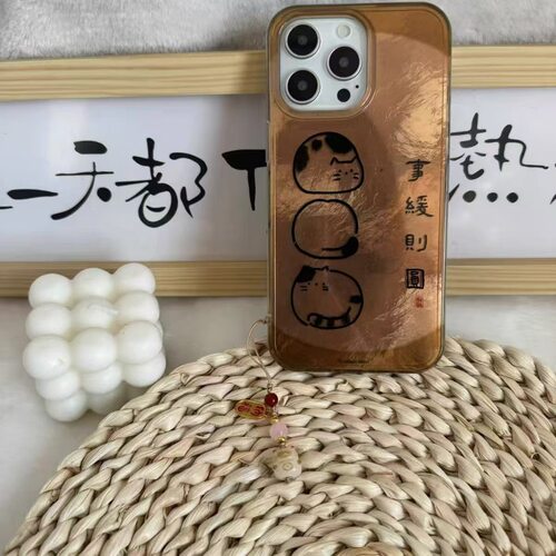 可爱团子猫咪适用iphone16pro
