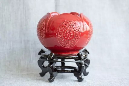 中盐皓龙水晶盐灯陶瓷系列释放负离子净化空气保健养生装饰美化