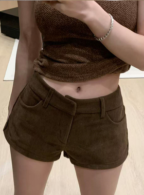 Cz纯子毛绒百搭休闲短裤女秋冬2025新款显瘦靴裤外穿直筒裤