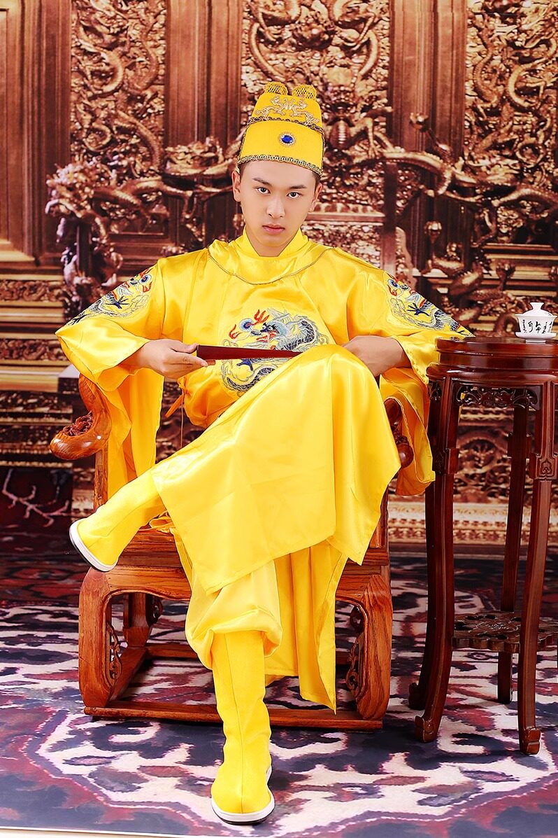 古代明制龙袍皇帝服装明朝王爷太子汉服中国风明代古装皇上演出服