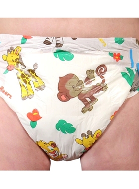 ABDL宝宝rearz动物园外贸出口加厚成人纸尿裤大吸收大码尿不湿