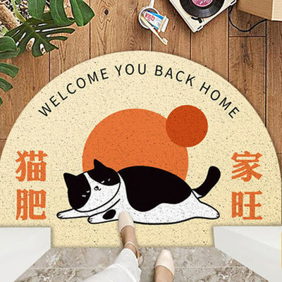 卡通日式猫咪进门入户门