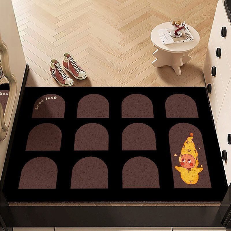 卡通红色星星人入户门地垫新款丝圈家用门口进门脚垫防滑耐脏喜庆,居家布艺,入户地垫,淘宝优惠券,粉丝福利购,淘宝优惠卷