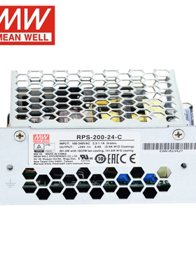 明纬RPS-200-C医疗机壳型电源12V15V24V27V48V低漏电流MPS抗干扰