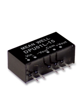 明纬模块电源SPU01L/01M/01N 5V12V15V DC-DC不稳压1W输出05