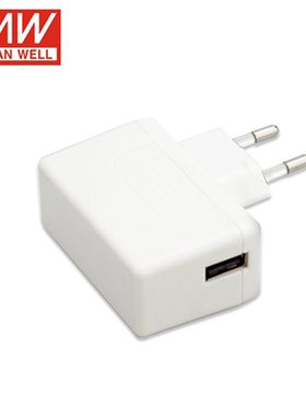 台湾明纬电源GSM12E05-USB 12W AC-DC高信赖性绿色医疗型适配器