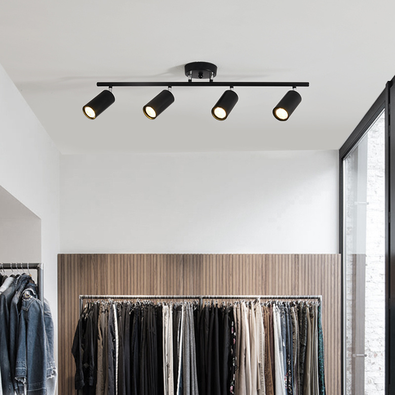 led展厅背景墙衣帽间明装轨道灯
