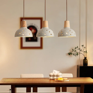 法式中古风复古餐厅餐桌水泥石吊灯日式民宿个性创意吧台床头吊灯