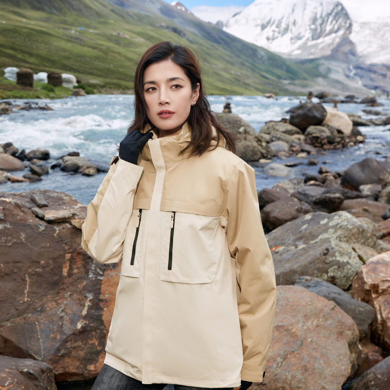 冲锋衣外套三合一加绒情侣