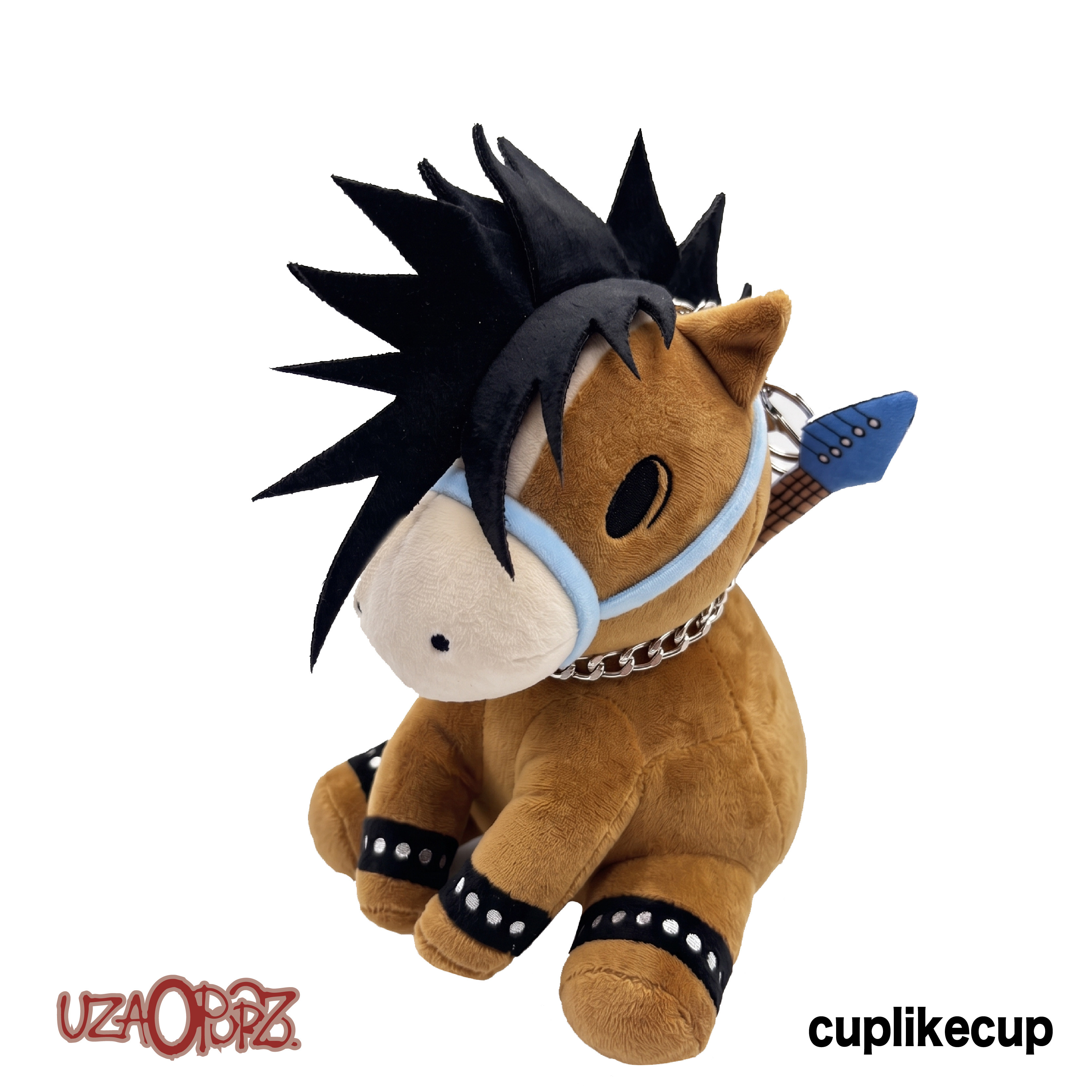 cuplikecup联名uzaopopo杀马特毛绒玩偶可动潮流学生包包摆放挂件