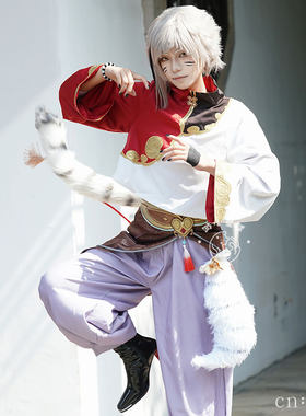 渺小星球文豪野犬cos服春河35新绘中华风中岛敦cosplay